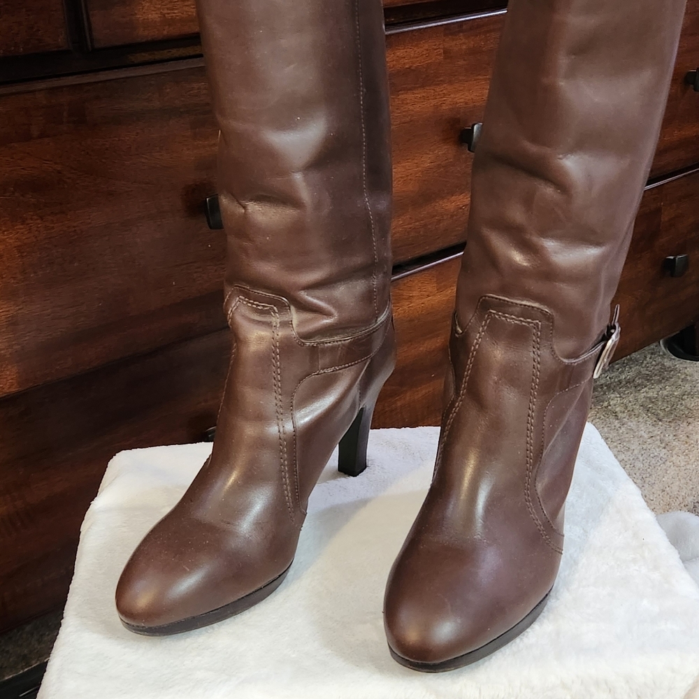 Alex Marie brown knee high boots size 8